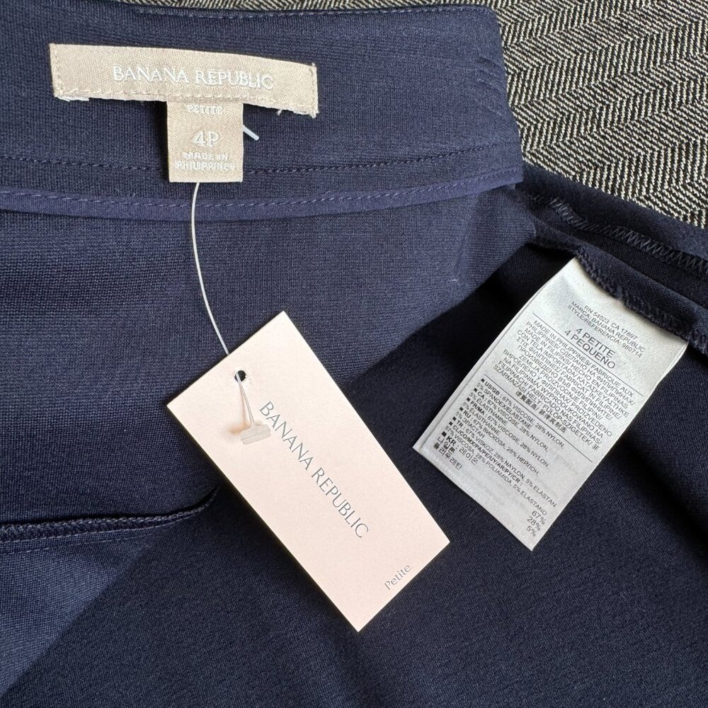 Navy Mini Skirt NWT Petite 4 - Picture 4 of 12